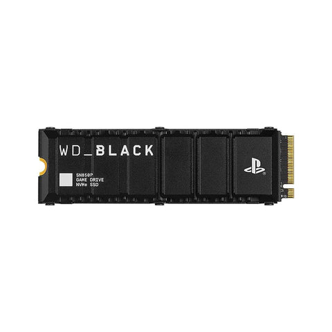 Western Digital - WD_BLACK 1TB SN850P NVMe M.2 SSD Officially Licensed Storage Expansion for PS5 Consoles, up to 7,300MB/s, with heatsink - WDBBYV0010BNC - WRSN