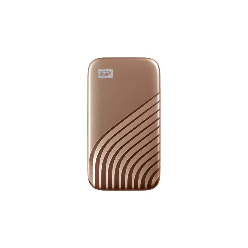 Western Digital - WD My Passport 500 GB Portable Solid State Drive, External, Gold - WDBAGF5000AGD