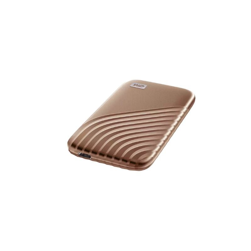 Western Digital - WD My Passport 500 GB Portable Solid State Drive, External, Gold - WDBAGF5000AGD