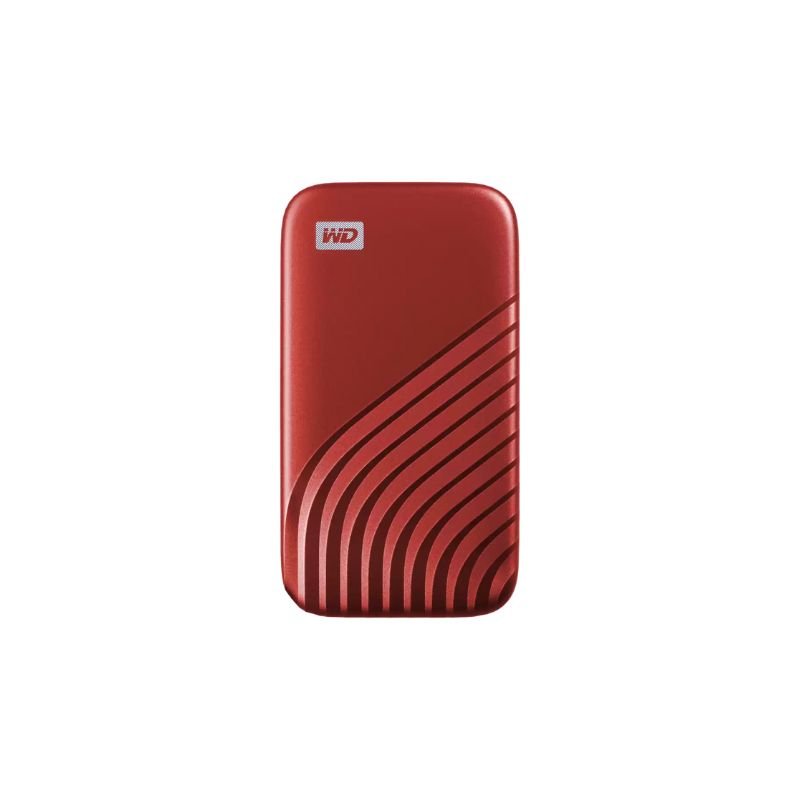 Western Digital - WD My Passport 500 GB Portable Solid State Drive, External, Red - WDBAGF5000ARD