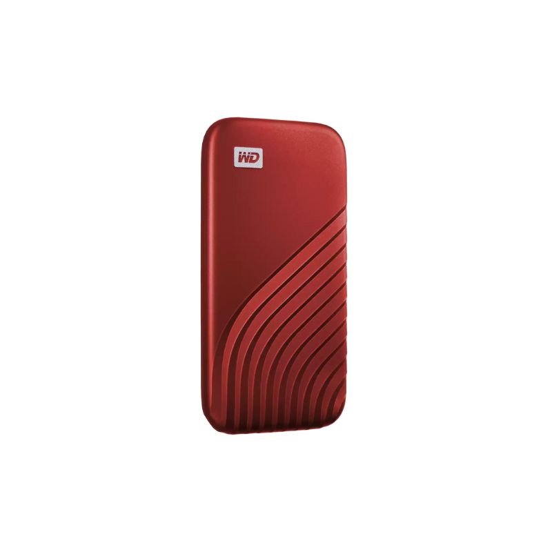 Western Digital - WD My Passport 500 GB Portable Solid State Drive, External, Red - WDBAGF5000ARD