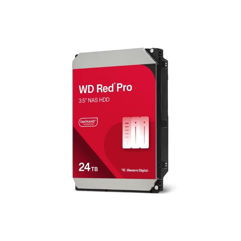 Western Digital - Western Digital 24TB WD Red Pro NAS Internal Hard Drive HDD - 7200 RPM, SATA 6 Gb/s, CMR, 512 MB Cache, 3.5" - WD240KFGX