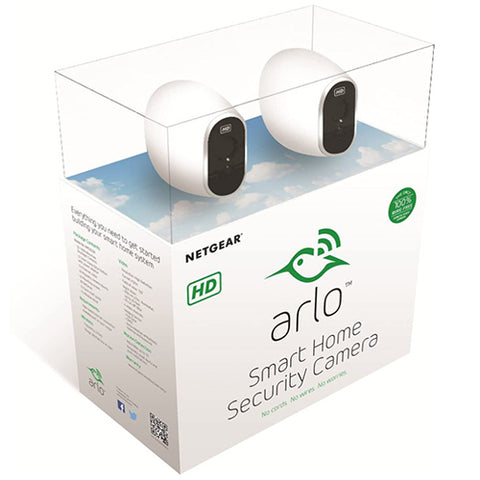 Arlo - 2-Camera Indoor/Outdoor Wireless 720p Security Camera System (VMS3230)