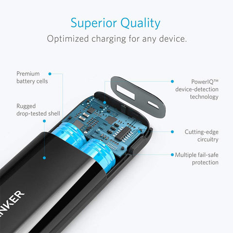 Anker Astro E1 5200mAh Candy bar-Sized Ultra Compact Portable Charger