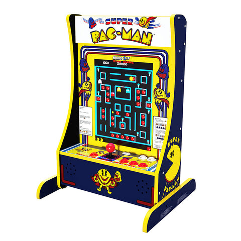 Arcade1Up 10 Game PartyCade Plus Machine d'arcade portable pour la maison - Super PacMan