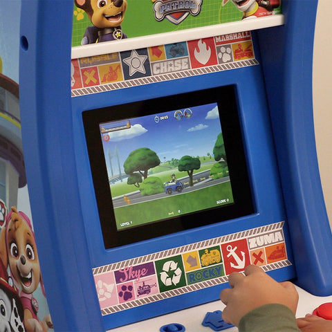 Arcade1Up Arcade Jr. Machine d'arcade avec tabouret - Paw Patrol