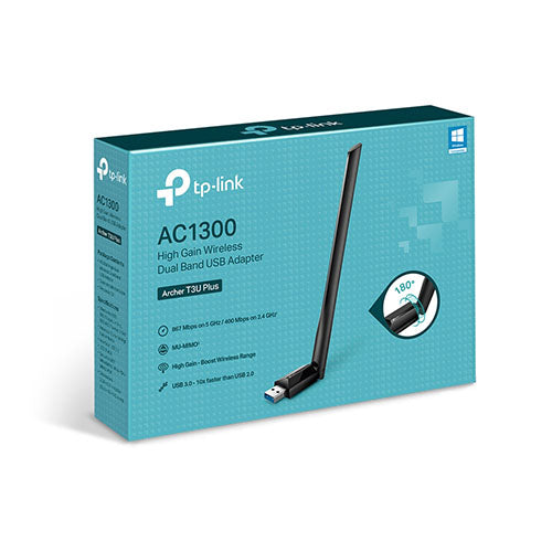 TP-Link USB WiFi Adapter for PC (Archer T3U Plus) - AC1300