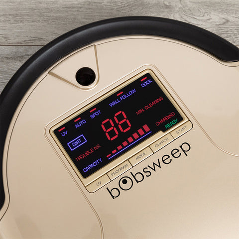 Bobsweep Robotic Vacuum Cleaner and Mop - Champagne