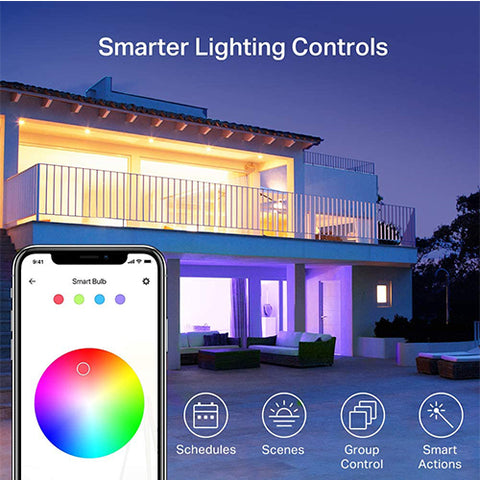 New Kasa Smart Bulb, Full Color Changing Dimmable Smart WiFi Light Bulb 1-Pack(KL125), Multicolor