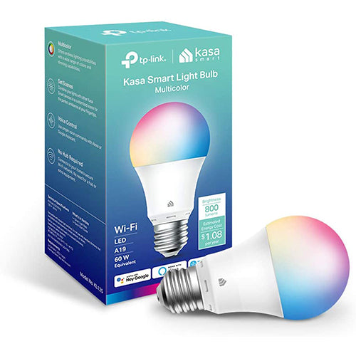 New Kasa Smart Bulb, Full Color Changing Dimmable Smart WiFi Light Bulb 1-Pack(KL125), Multicolor
