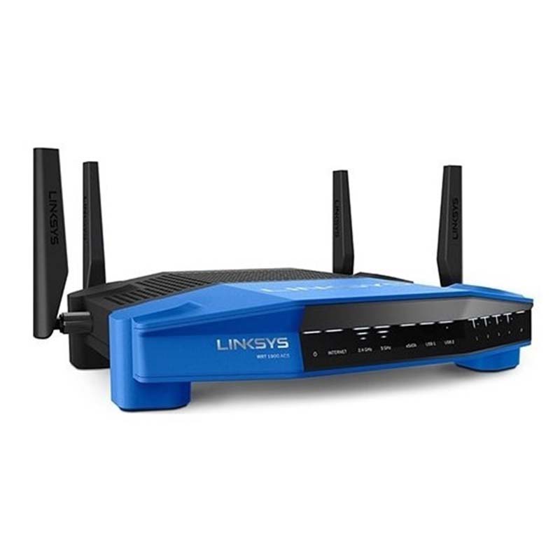 Routeur sans fil Gigabit WiFi double bande Open Source de Linksys, vitesse jusqu'à (AC1900) 1,9 Gbit/s - WRT1900ACS
