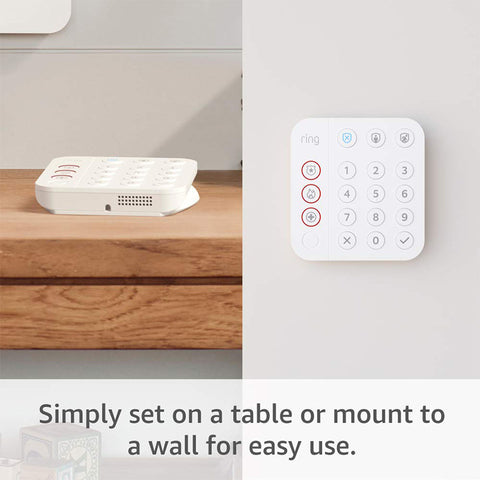 Ring Alarm Home 2nd Gen Keypad and Adapter - White (5AT2S7)