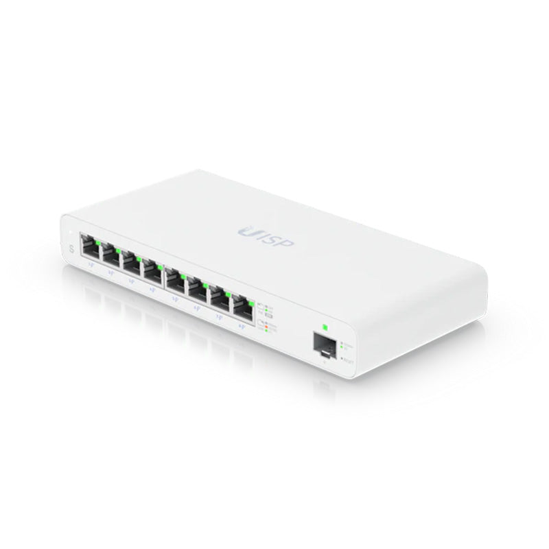Ubiquiti UISP-S 8-Port Gigabit PoE Switch - White
