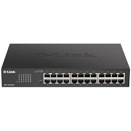 D-Link Ethernet Switch, 24 Port Gigabit Easy Smart Managed (DGS-1100-24V2)