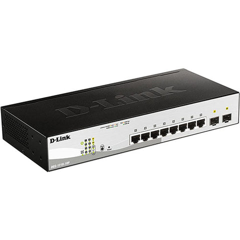 D-Link PoE+ Switch, 8 10 Port Smart Managed Layer 65W PoE Budget (DGS-1210-10P)