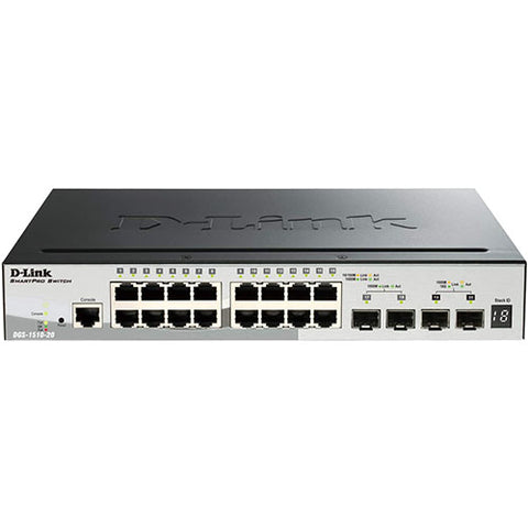 Commutateur Fast Ethernet D-Link, 16 20 ports gérés par SmartPro (DGS-1510-20) 