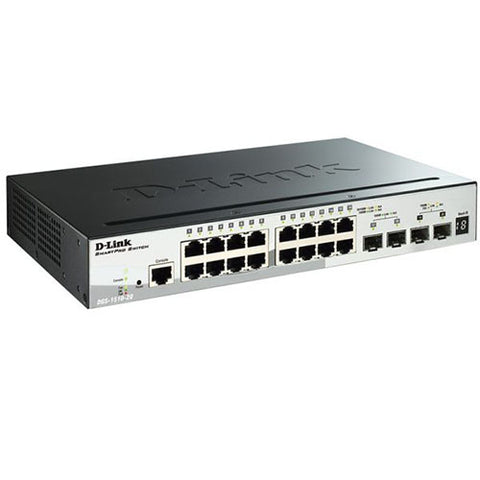 Commutateur Fast Ethernet D-Link, 16 20 ports gérés par SmartPro (DGS-1510-20) 