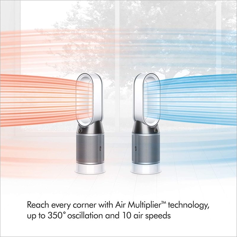 Dyson - Dyson Pure Hot + Cool HP04 Purifying Heater + Fan, White/Silver (A Grade)